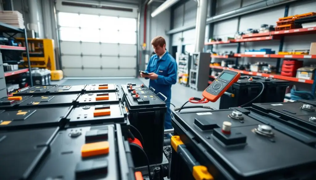 commercial vehicle batteries maintenance system