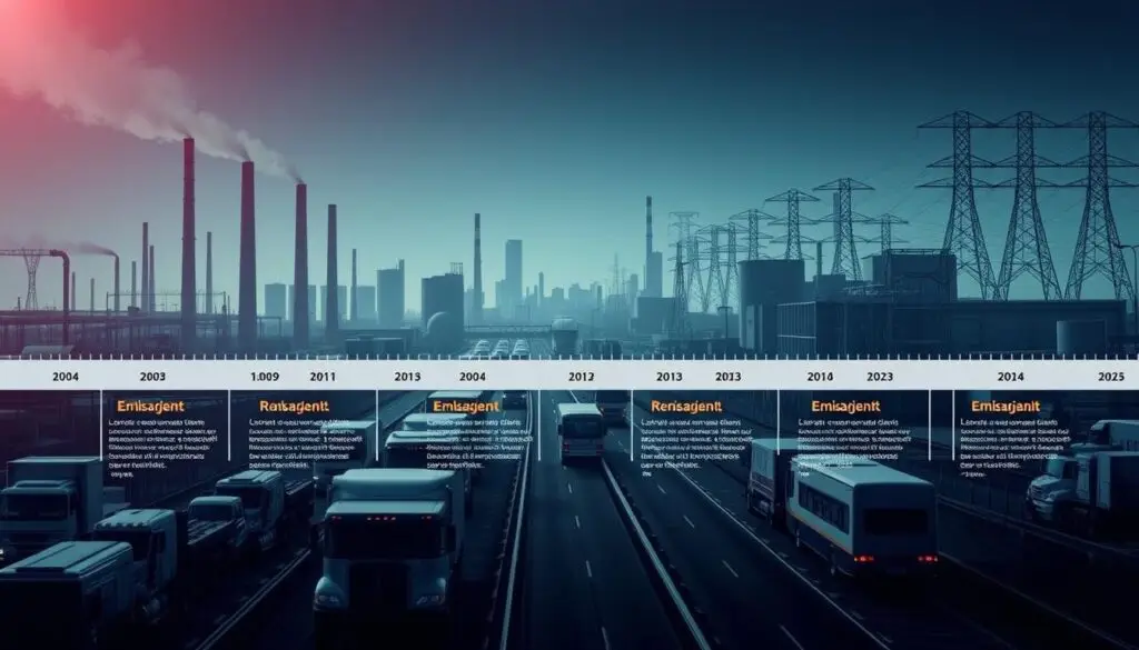 Compliance deadlines timeline showing 2024-2027 implementation milestones