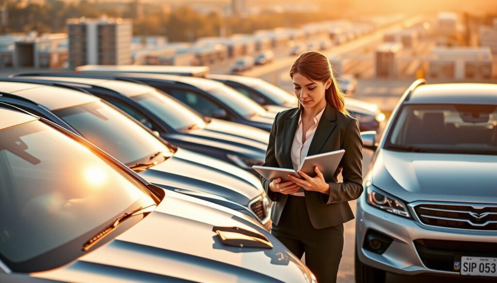 Commercial fleet operations center showing improved safety metrics dashboard