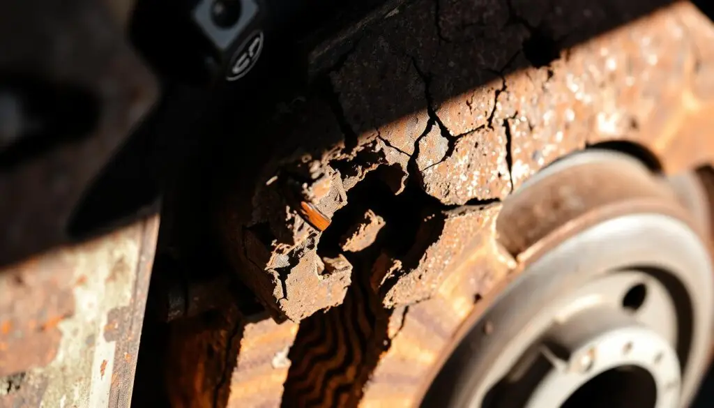 critical temperature brake component damage