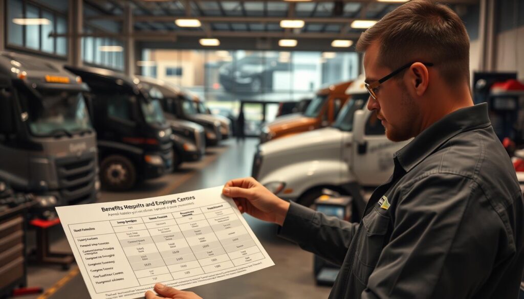 dealership mechanic benefits comparison across employment settings