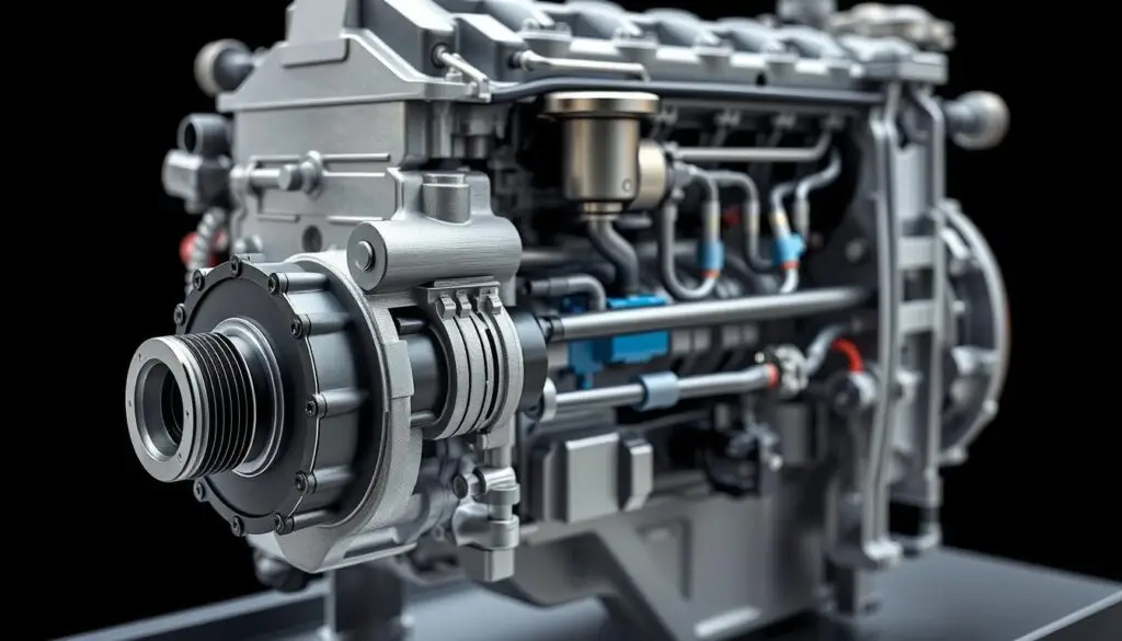 Diesel EGR system operation diagram showing valve positions and exhaust flow patterns