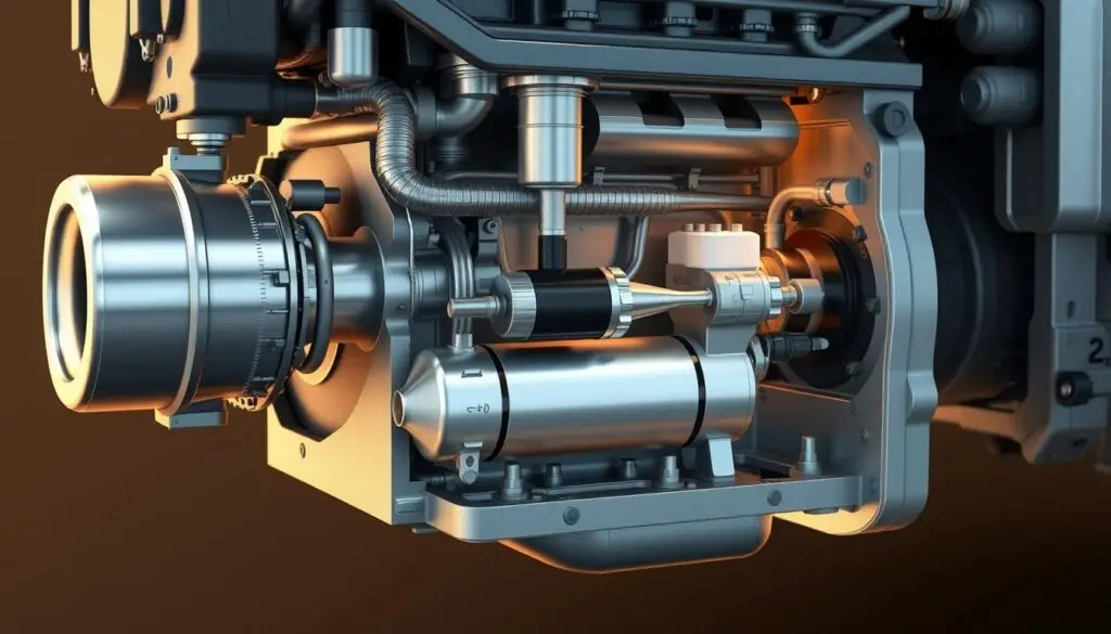 Diagram showing NOx sensor placement in diesel SCR system with upstream and downstream positions