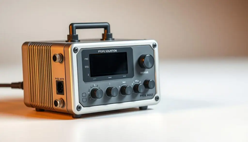 Professional diesel diagnostic scanner displaying fuel rail pressure data