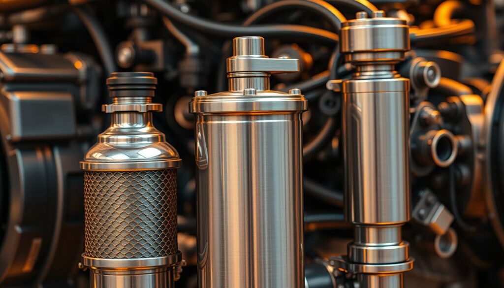 Modern diesel aftertreatment system showing DPF and SCR catalyst components