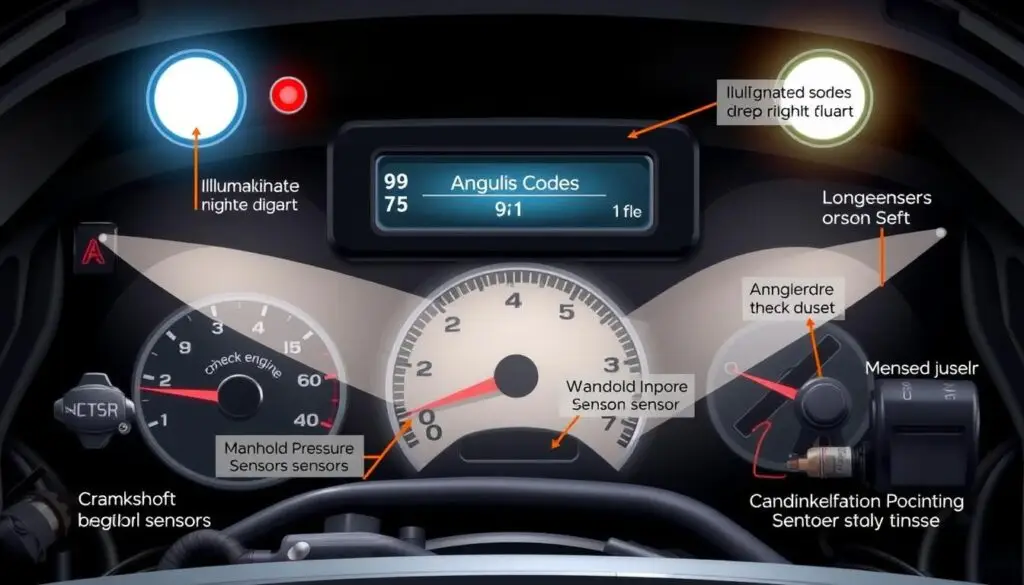 diesel engine sensor failure symptoms and diagnostic codes
