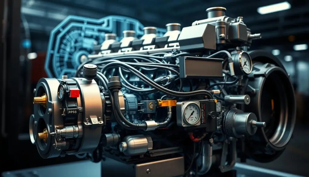 diesel engine sensor diagnostics showing modern engine control systems