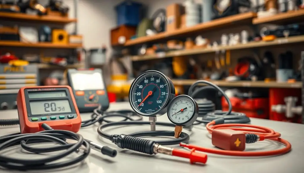 diesel engine temperature diagnostics and pressure testing equipment