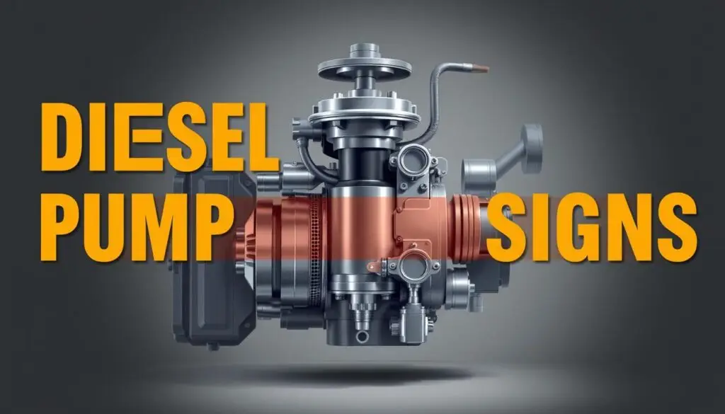 Fleet truck showing warning signs of diesel fuel pump failure including rough idle