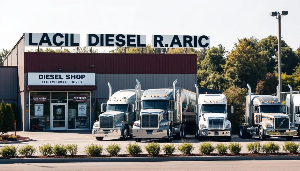 Local SEO dashboard showing diesel repair shop optimization metrics