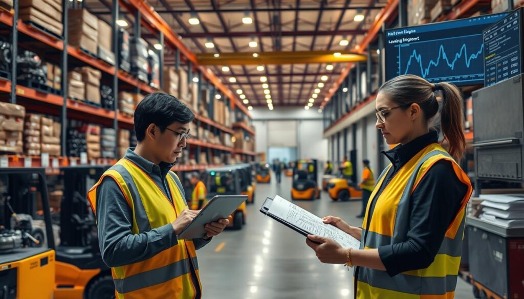 Fleet parts manager coordinating supply chain logistics during disruption