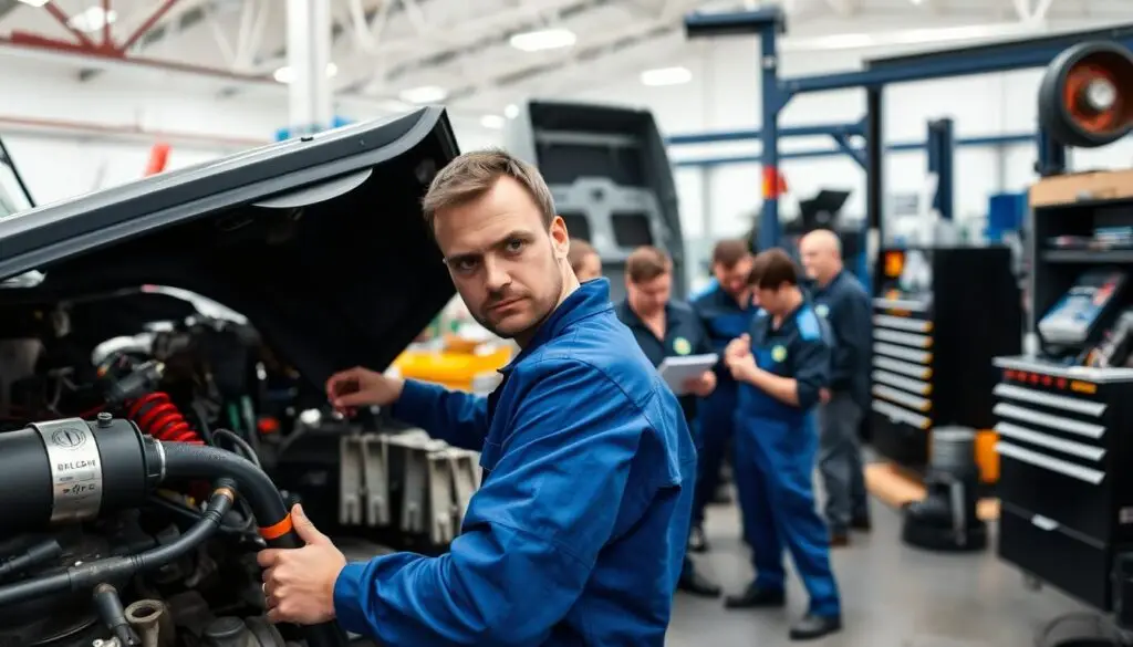 diesel technician training and customer-centric service culture development