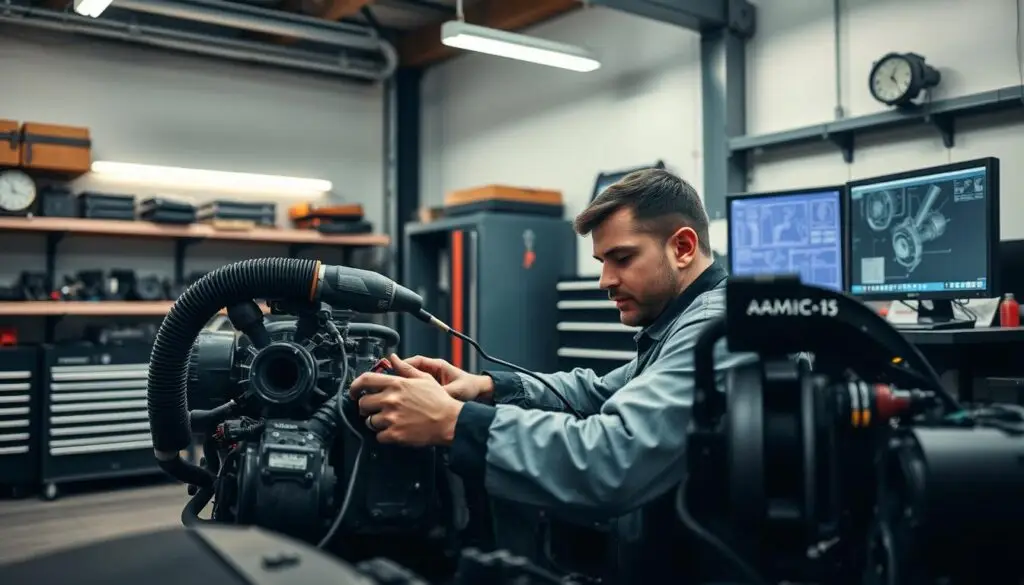 Resume work experience section with action verbs and quantified achievements