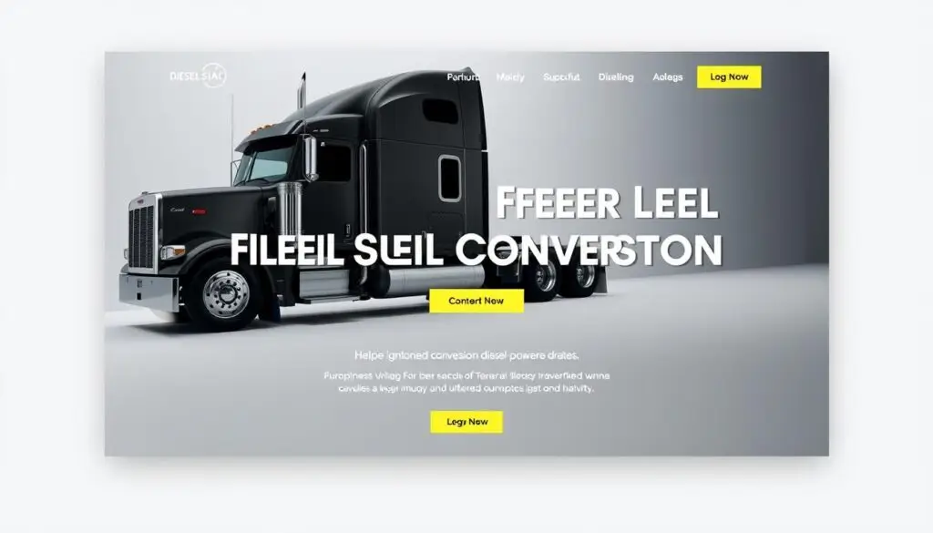 diesel website design principles for fleet conversion