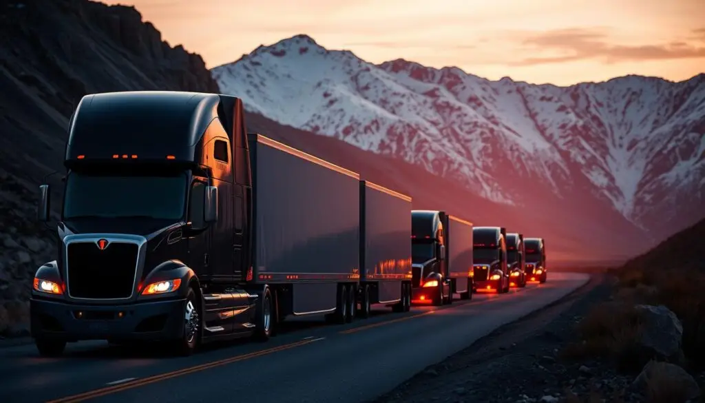 Autonomous truck safely navigating highway traffic alongside conventional vehicles