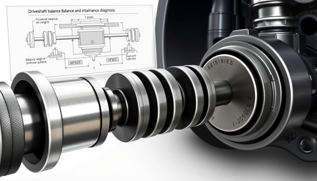 driveshaft balance weights and imbalance diagnosis