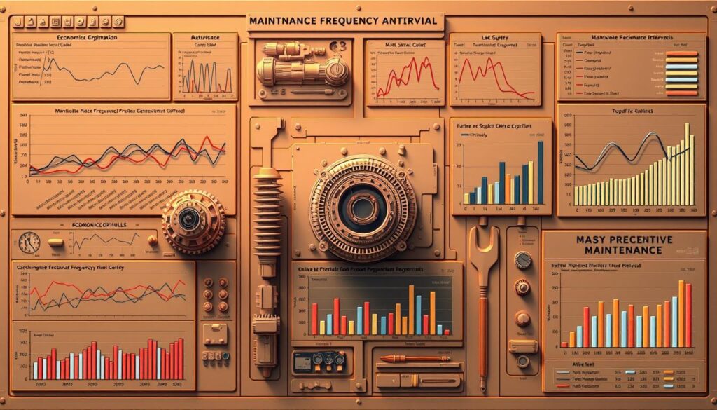 economic optimization model showing maintenance frequency cost analysis