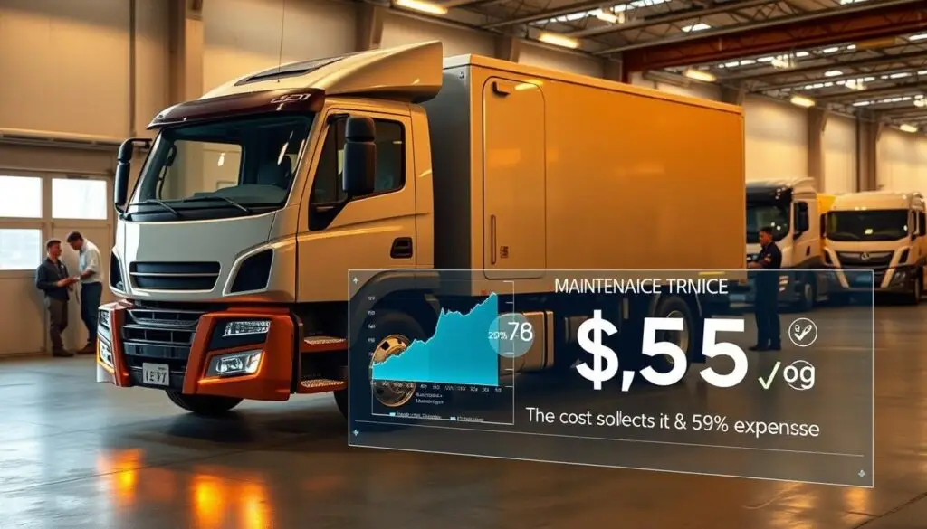 Electric truck maintenance savings analysis comparing component longevity and service intervals