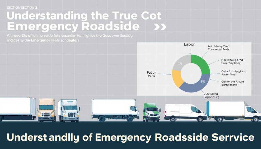 Emergency service costs breakdown showing fee structures for commercial fleets