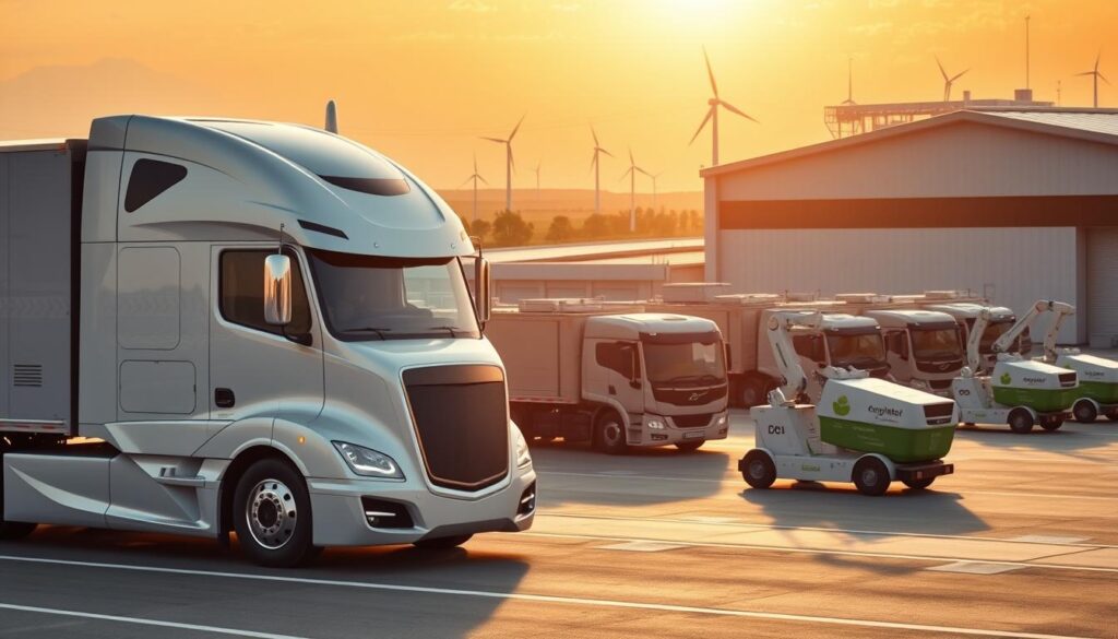 Diesel emission control systems including SCR and EGR components on heavy-duty truck engine