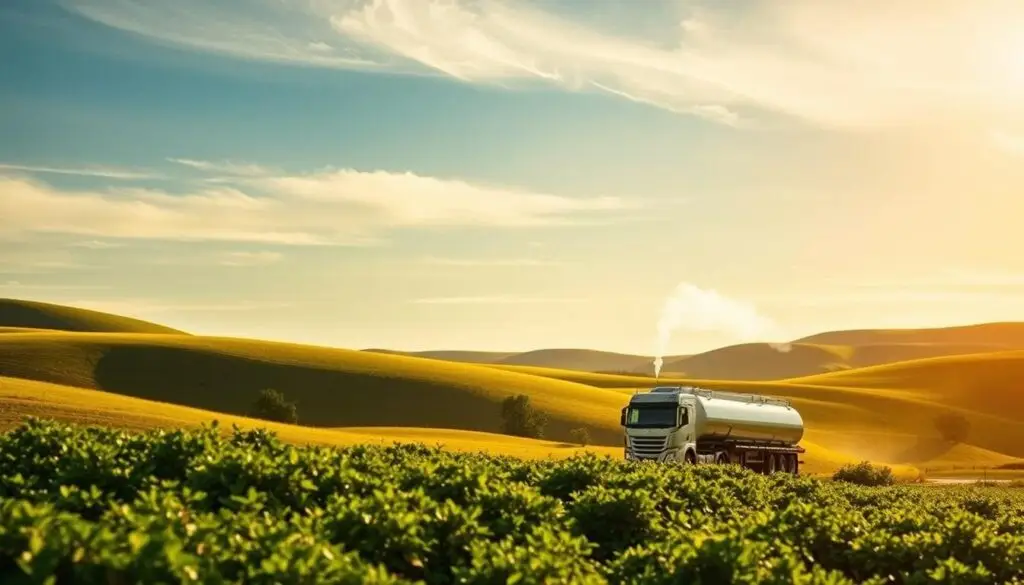 infographic showing propane emissions reduction compared to gasoline and diesel fuel