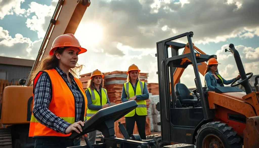 female heavy equipment operators