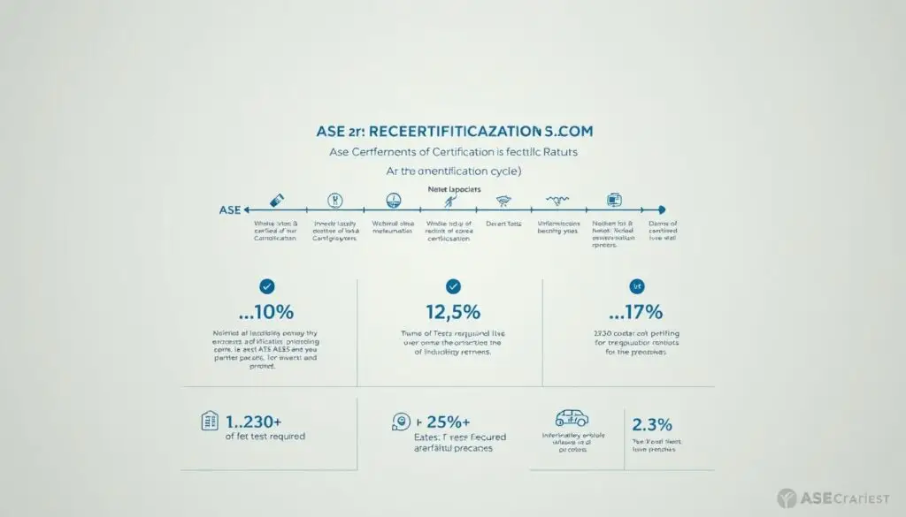 Five-year ASE recertification cycle requirements for heavy truck technicians