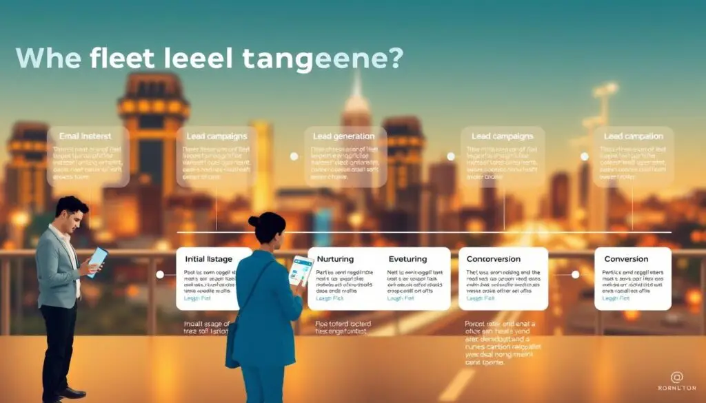 fleet buyer engagement stages showing decision-making timeline and touchpoints