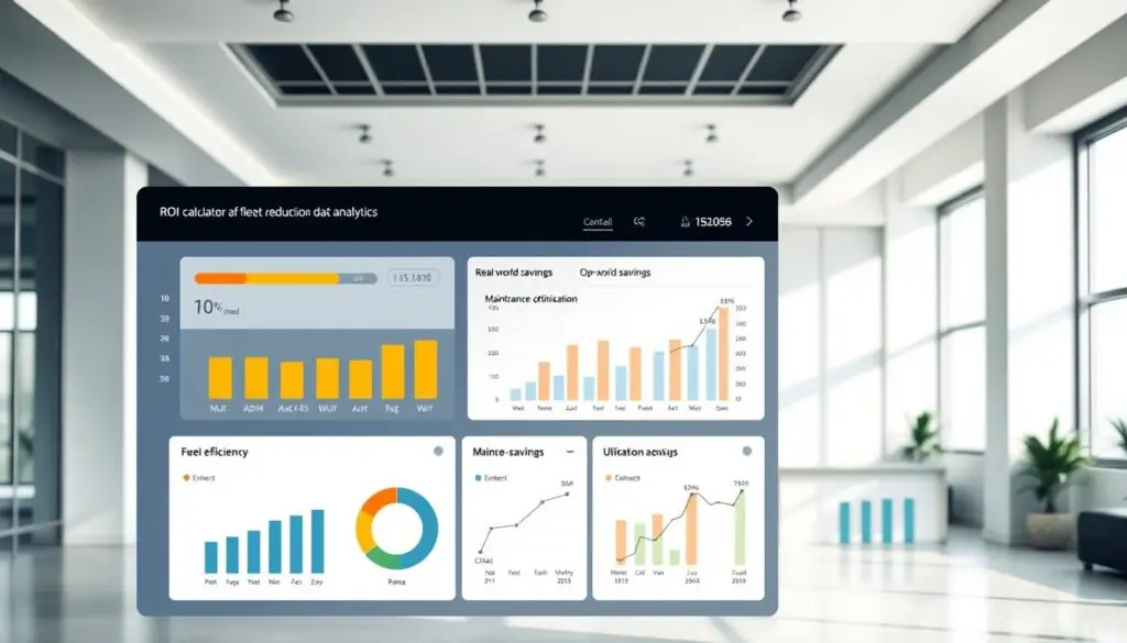 Three case study comparison showing ROI results for delivery, construction, and municipal fleet implementations