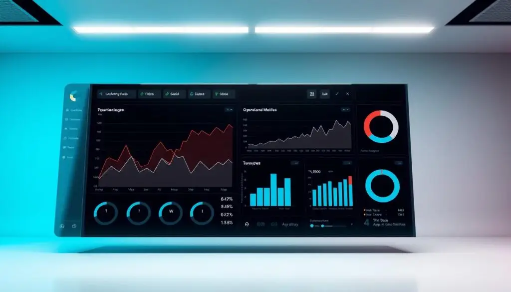 Data visualization dashboard showing fleet performance gap analysis with variance charts