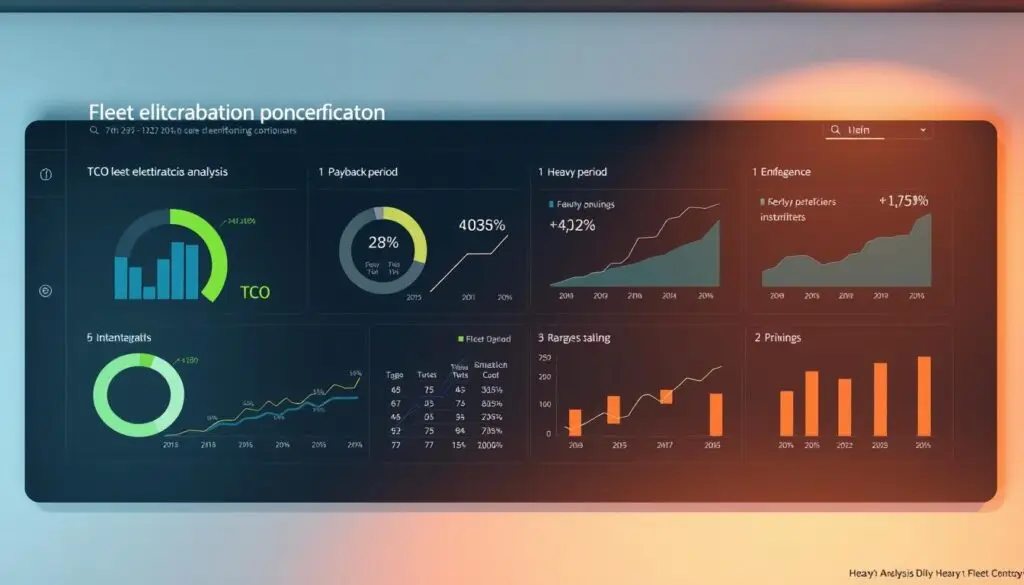 Fleet electrification business case financial analysis comparing diesel and electric truck costs