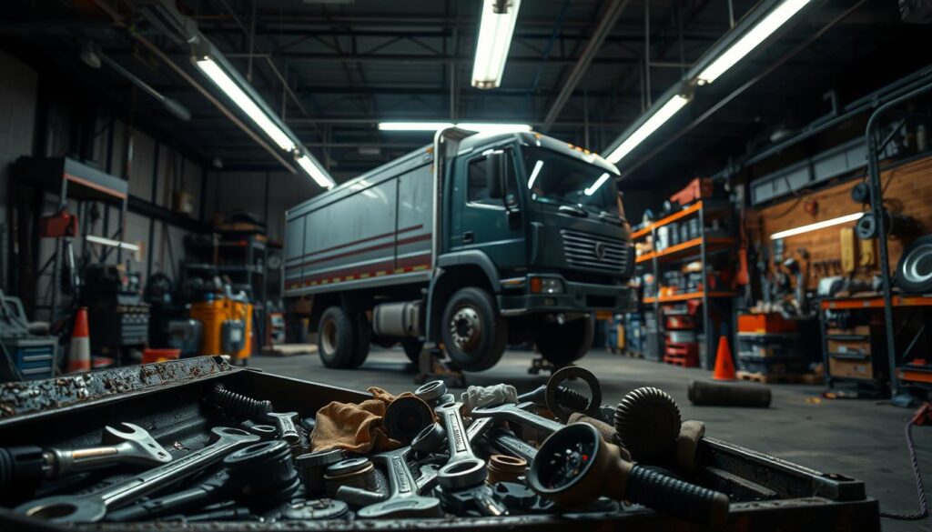 fleet maintenance hazards in vehicle service facility