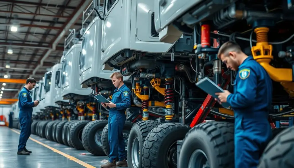 fleet maintenance protocols and air suspension scheduling