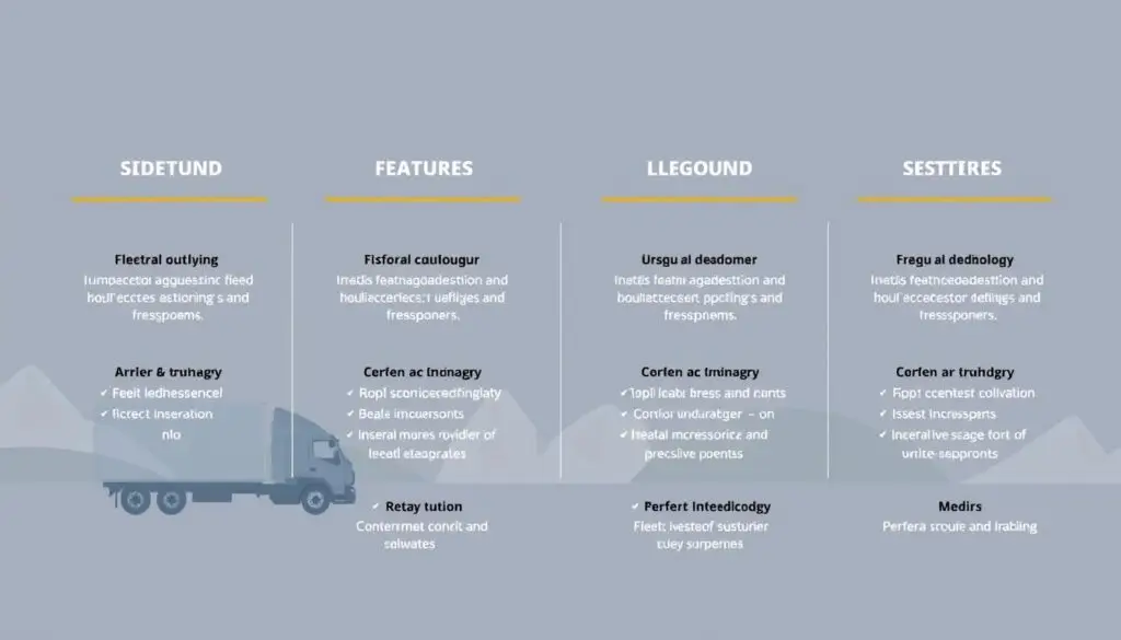 Fleet management software comparison showing multiple platform interfaces