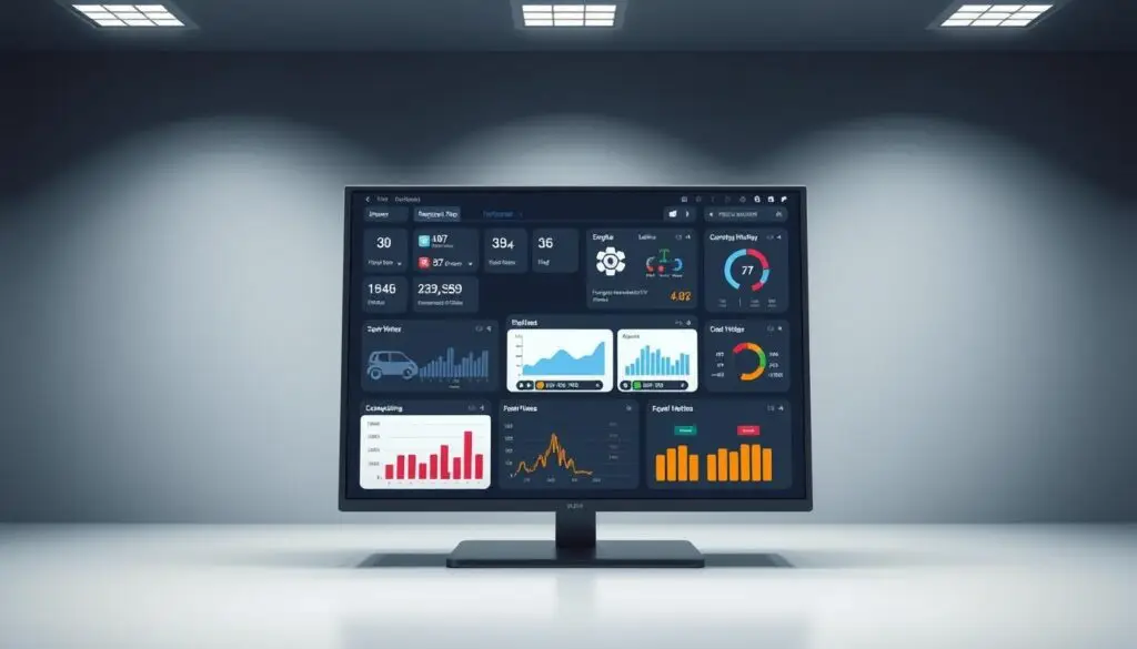 fleet management systems dashboard showing maintenance documentation