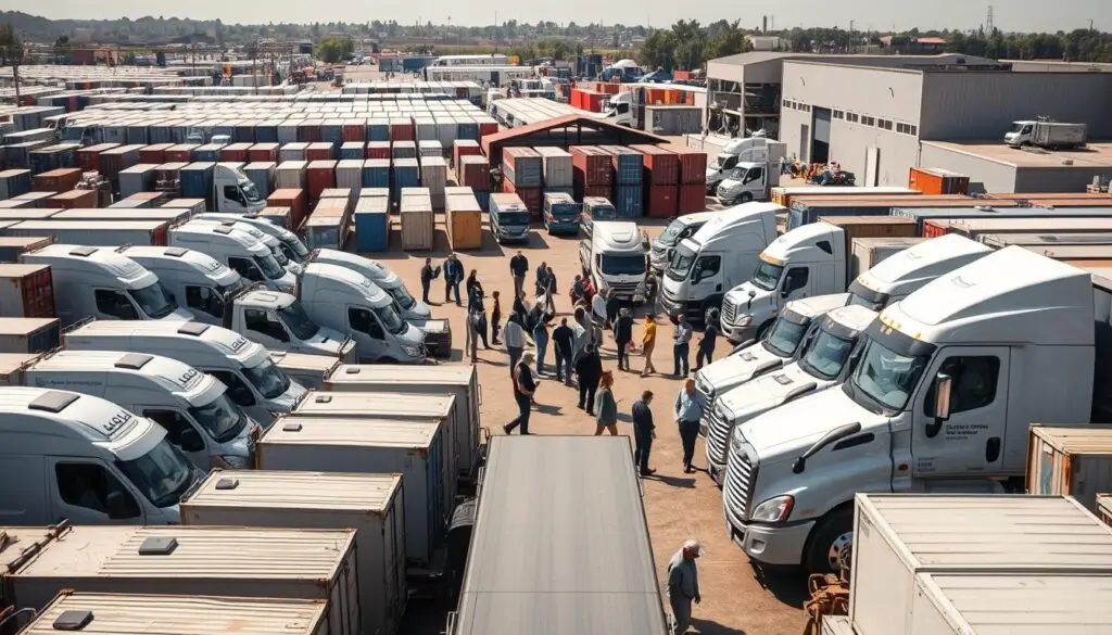 Commercial truck fleet market analysis showing pricing trends and inventory levels