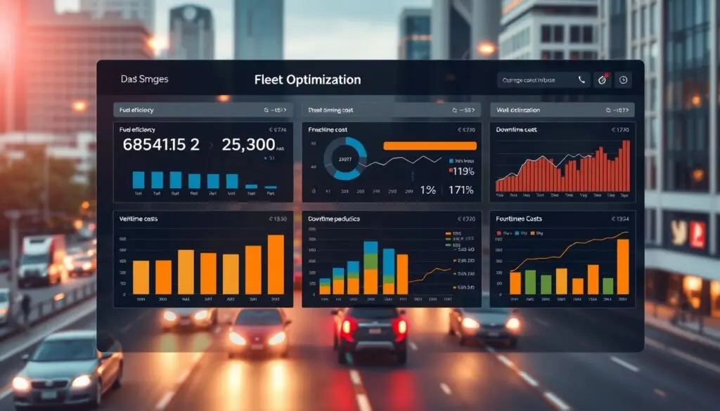 Dashboard visualization showing hidden costs from manual fleet processes including compliance violations and reactive maintenance expenses