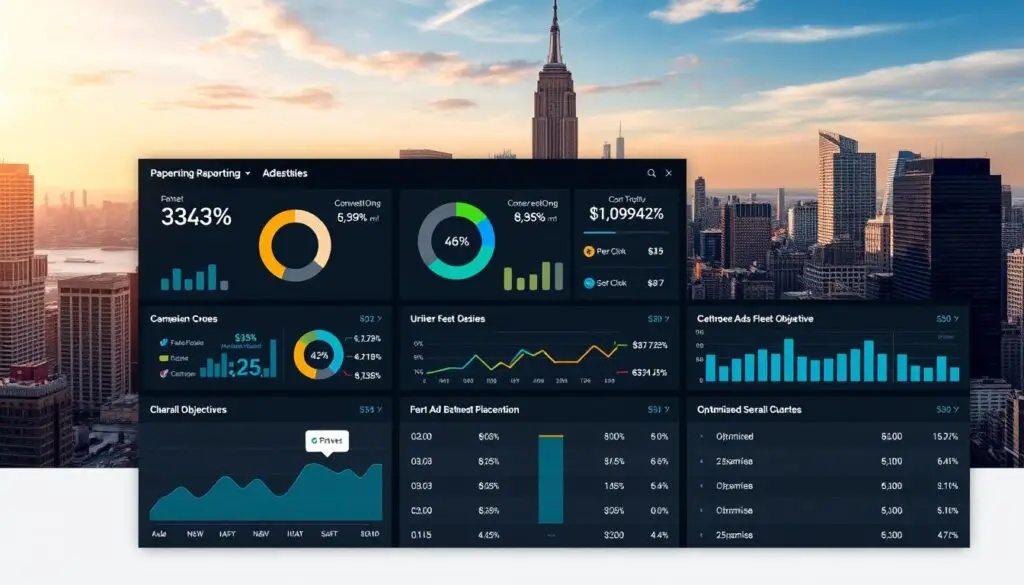 Google Ads dashboard showing fleet service campaign metrics