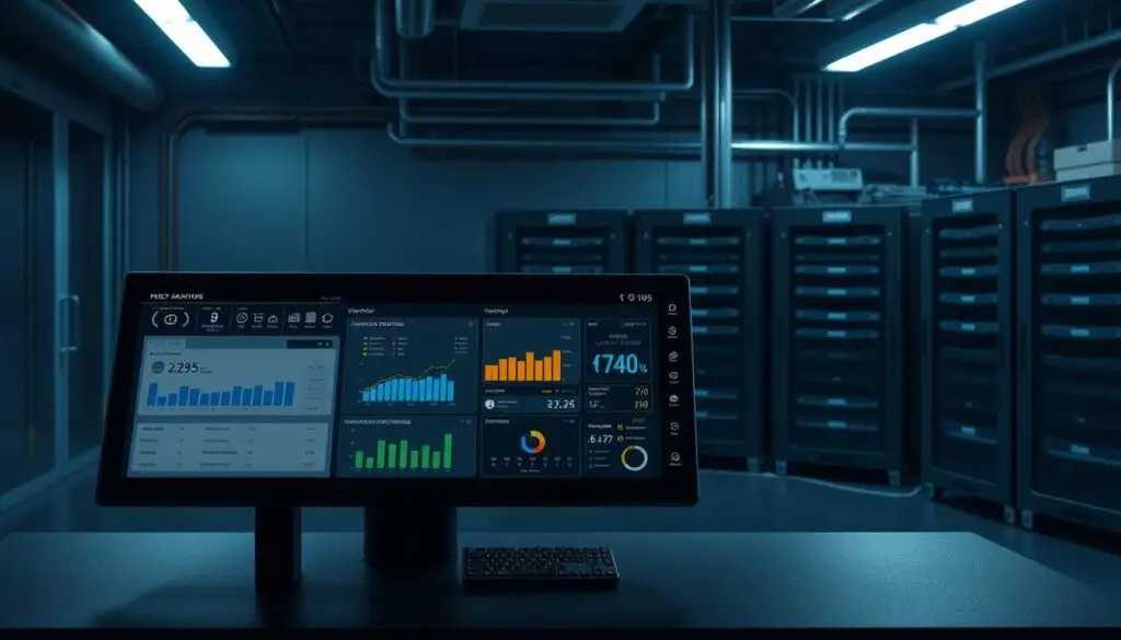 Fleet maintenance technician using diagnostic equipment to ensure vehicle reliability for driver satisfaction