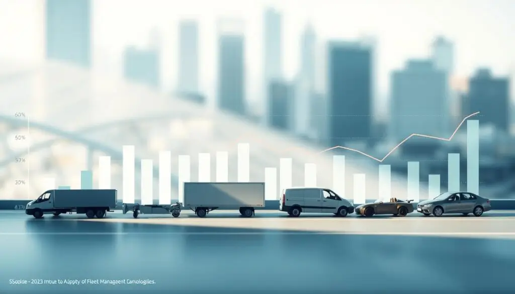 Fleet technology adoption rates by fleet size comparing small medium and enterprise operations