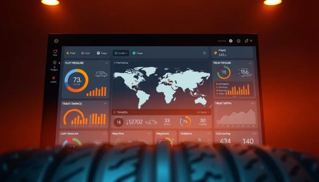 cloud-based fleet tire management software showing comprehensive tracking dashboard