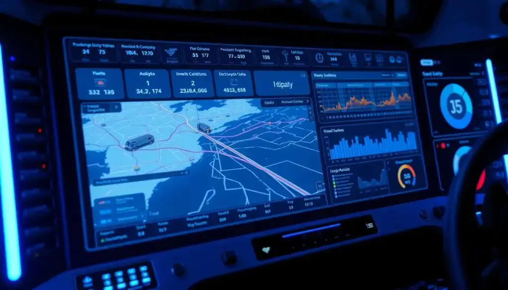 Fleet management dashboard displaying preventive maintenance scheduling and asset tracking