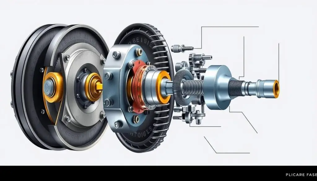 foundation brake components diagram showing S-cam brake assembly