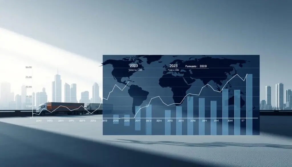 Expert freight market outlook showing rate predictions through 2026