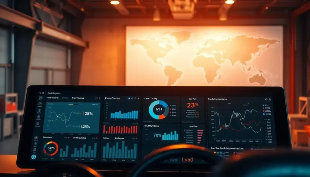Heavy duty fleet maintenance software showing component-level tracking for Class 8 truck systems