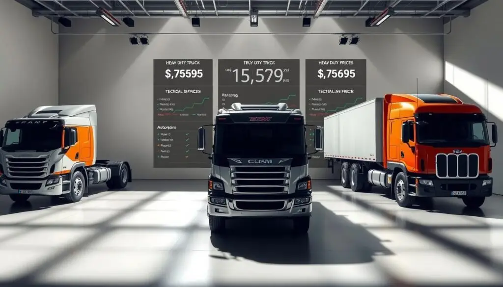 Comparison chart showing heavy duty truck prices across different EPA emissions regulation eras