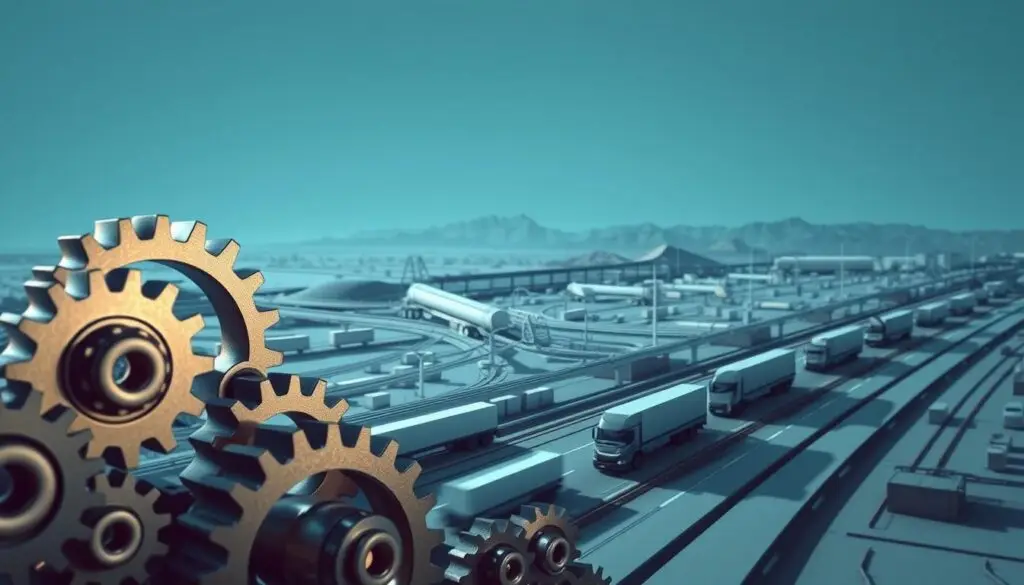 Diagram illustrating horizontal versus vertical integration strategies in trucking mergers