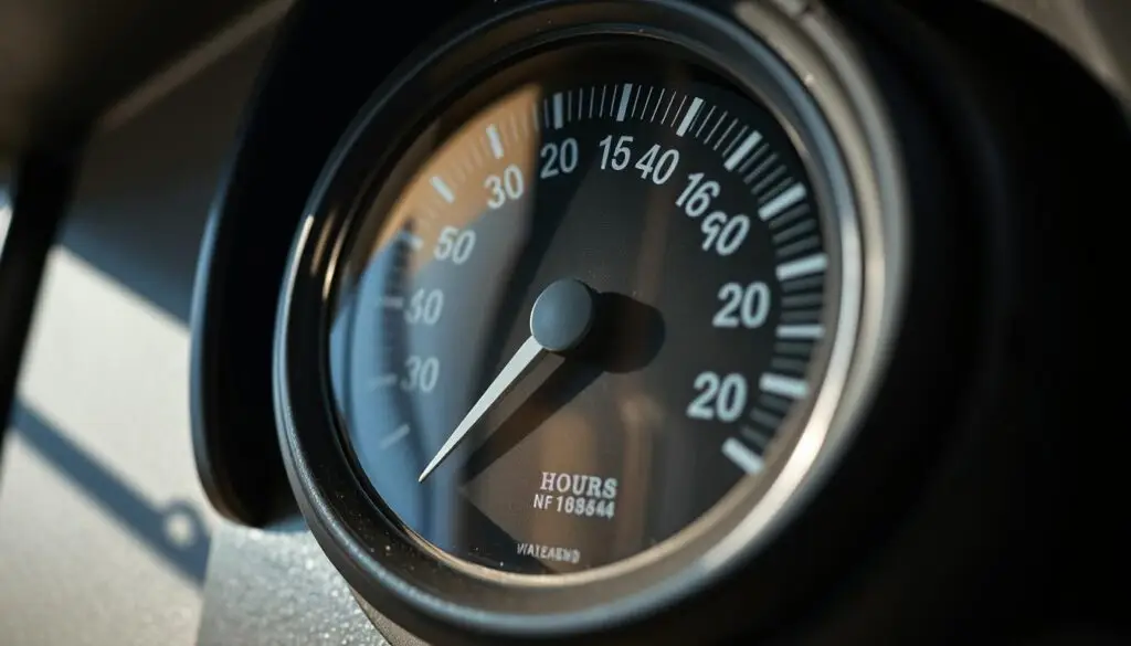 physical wear indicators for detecting hour meter tampering on used equipment
