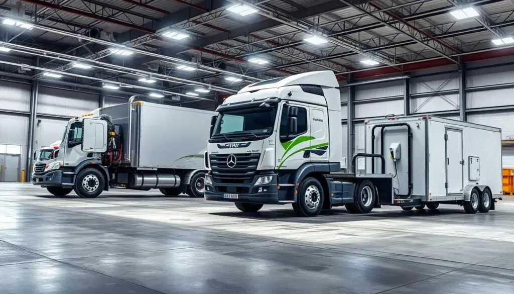 APU and idle reduction equipment installed on commercial truck