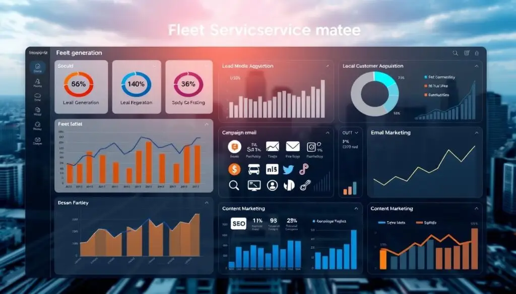 analytics dashboard showing local SEO performance metrics